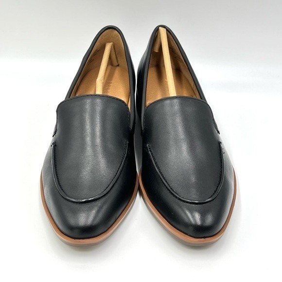 NEW Aerosoles Womens Size 6 Black Leather East‎ Side Slip On Loafers Shoes - Picture 2 of 12